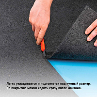 Резиновое покрытие KRAITEC Top Black 10мм, ширина1,25м, 6м (7,5м2), изображение 4