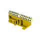 Шина "0" N (6х9мм) 14 отверстий латунь желтый изолятор на DIN-рейку EKF PROxima