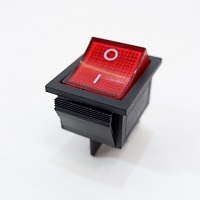 REXANT выкл клавишный 250V 25А (4с) ON-OFF красный с инд. 36-2343, изображение 1