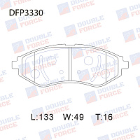 Double Force Колодки тормозные передние DFP3330, изображение 2