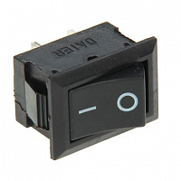REXANT выкл клавишный 250V 6А (3с) (ON)-ON черн Б/Фикс Mini 36-2140, изображение 1