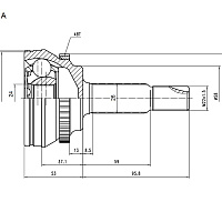 Just Drive ШРУС внешний ABS 24 шлица JCT0061A, изображение 3