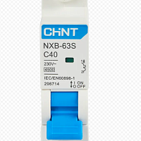 Выключатель автоматический модульный 1п C 40А 4.5кА NXB-63S (R) CHINT 296714, изображение 1