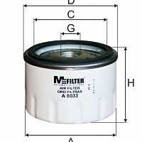 M-Filter Фильтр воздушный (ТУРБОНАДУВА) A8033, изображение 1