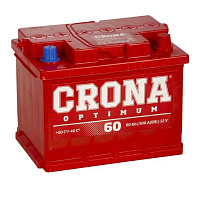 Аккумулятор 60 А/ч о.п. CRONA ток 500 (242х175х190), изображение 2